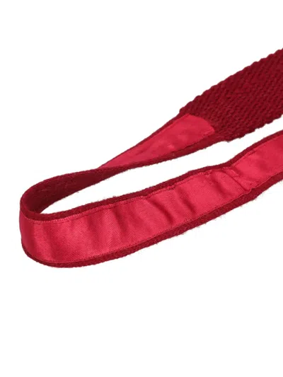 Pre-owned Balenciaga Wool Tie In Red