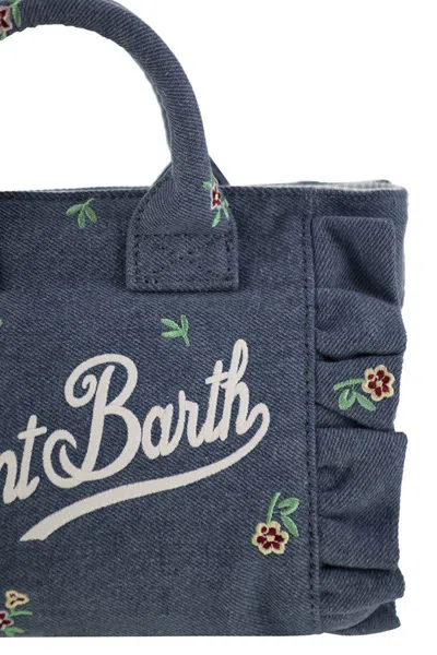 Mc2 Saint Barth Vanity Mini Volant - Denim Handbag