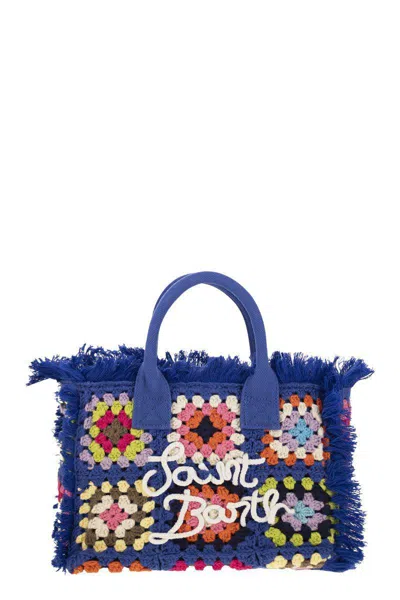 Mc2 Saint Barth Colette Crochet - Handbag With Crochet Flower Patch