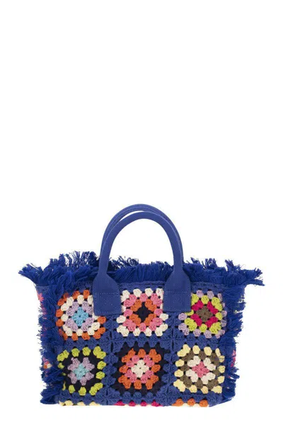 Mc2 Saint Barth Colette Crochet - Handbag With Crochet Flower Patch