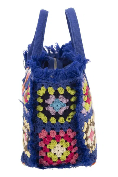 Mc2 Saint Barth Colette Crochet - Handbag With Crochet Flower Patch