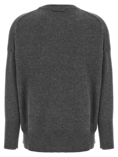 Brunello Cucinelli Cashmere Crew Neck Sweater In Gray