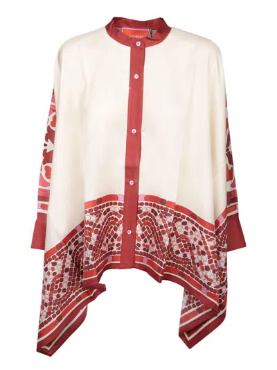 La Doublej La Double J Floulard Printed Silk-twill Shirt In Multi