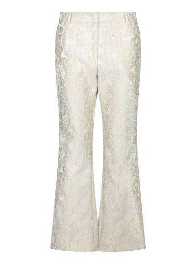 La Doublej Trousers In White