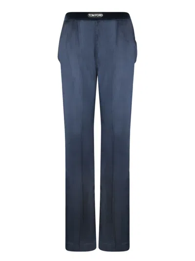 Tom Ford Trousers In Blue