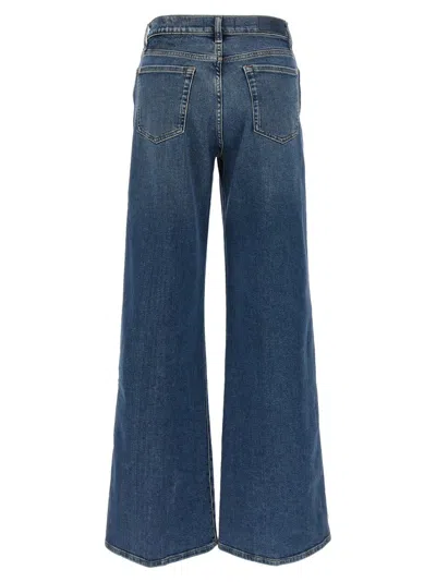 7 For All Mankind Womens Soho Dark Modern Dojo Flared-leg High-rise Denim-blend Jeans