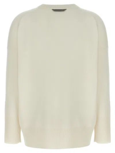 Brunello Cucinelli Monili-chain Cashmere Sweater In Neutral
