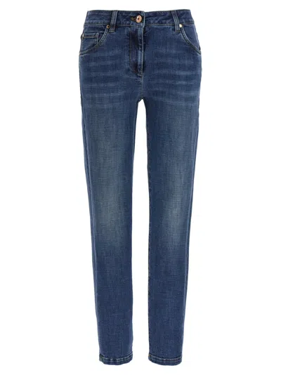 Brunello Cucinelli Stonewashed Stretch Cotton Denim Jeans