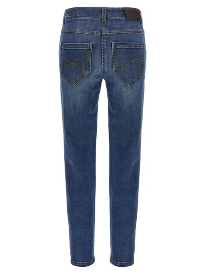 Brunello Cucinelli Stonewashed Stretch Cotton Denim Jeans