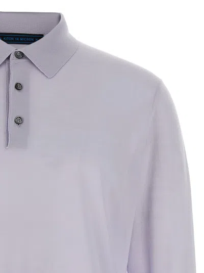 Kiton Ribbed Cuffs And Hem Polo Shirt