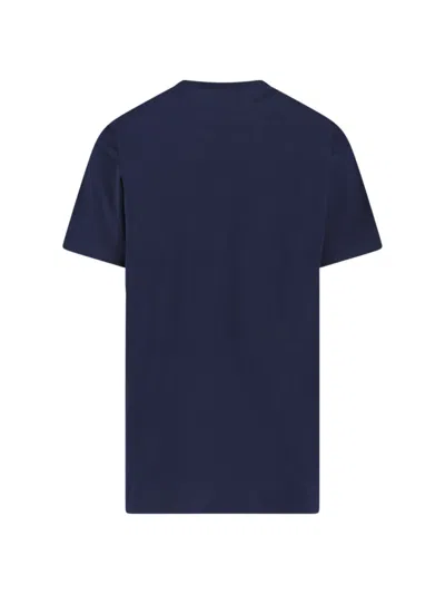 Vivienne Westwood Crew Neck Graphic Print Short Sleeves Top In Blue