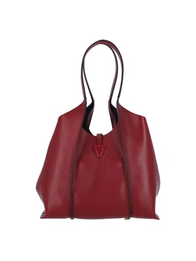 Tod's "t Timeless" Small Tote Bag Red