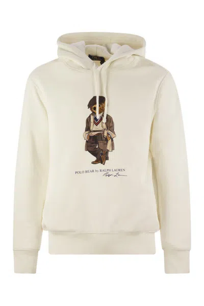 Polo Ralph Lauren Long Sleeve Hoodie In White