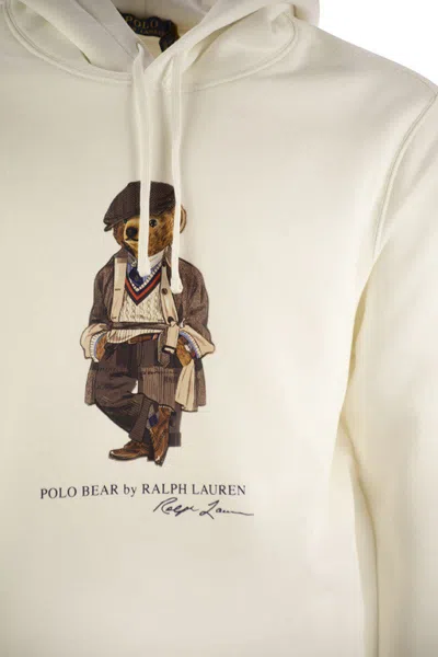 Polo Ralph Lauren Long Sleeve Hoodie In White