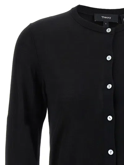 Theory Wool Cropped Cardigan