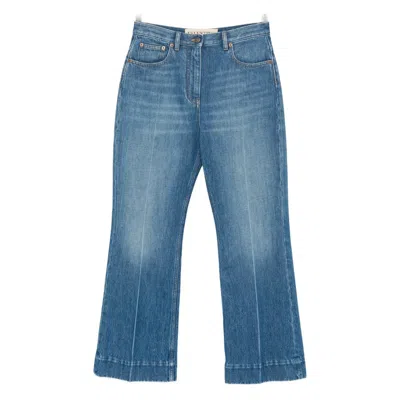 Valentino Multi-pocket Jeans In Blue