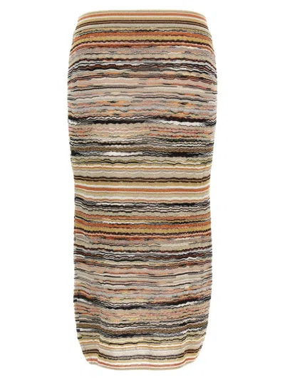 Missoni Wave Pattern Skirt Skirts Multicolor