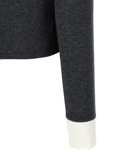 Self-portrait Self Portrait Women Wool Blend Cardigan With Contrasting Collar In Black