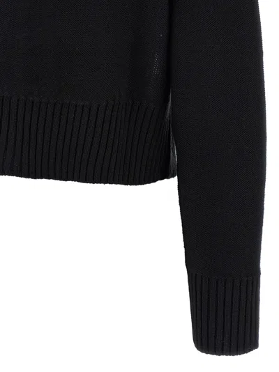 Mm6 Maison Margiela Mm6 By Maison Margiela Cropped Distressed Sweater With High Neck