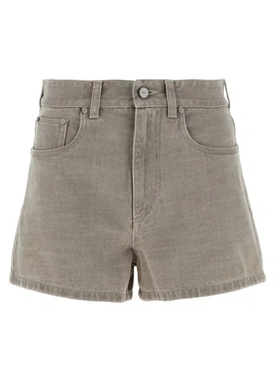 Fendi Grey Denim Shorts