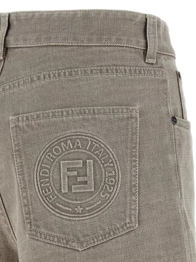 Fendi Grey Denim Shorts