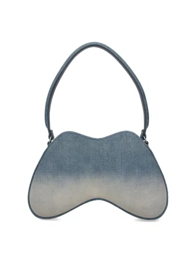 Diesel Denim Shoulder Bag With Double-d Shape