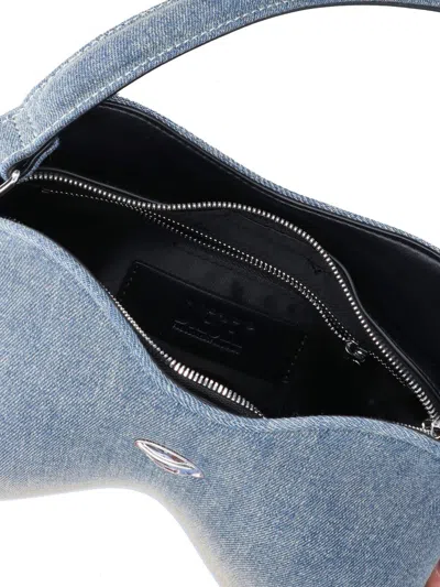 Diesel Denim Shoulder Bag With Double-d Shape