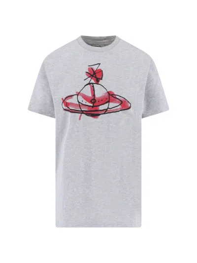 Vivienne Westwood Crew Neck Graphic Print Short Sleeves