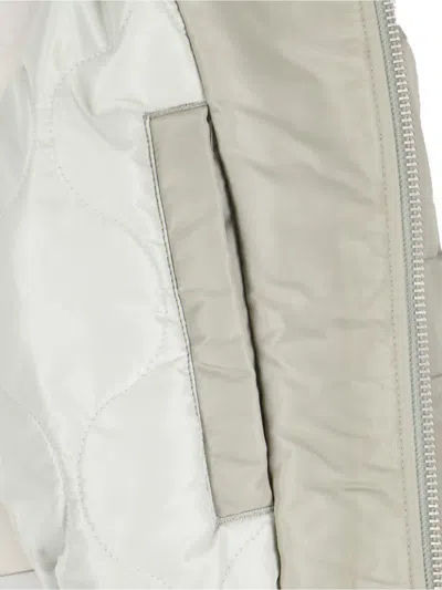 Entire Studios "broad" Zip Bomber Jacket Grey