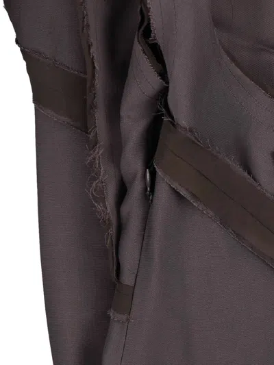 Attico Abito Midi Asimmetrico Con Dettaglio Attorcigliato In Brown