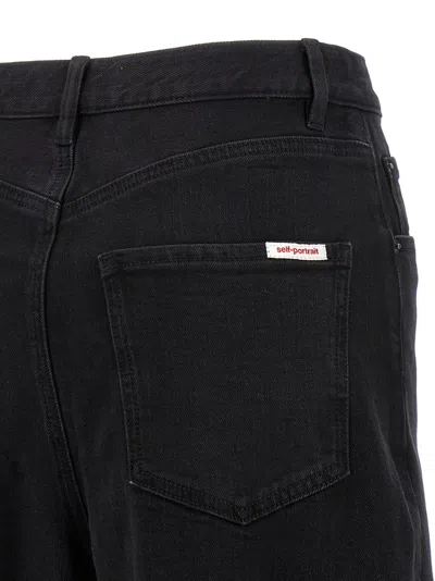 Self-portrait Indigo Barrel Leg' Jeans
