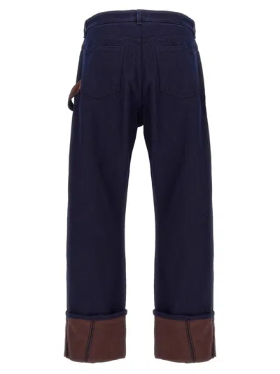 Jw Anderson J.w.anderson 'turn Up Twisted Workwear' Jeans In Blue