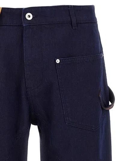 Jw Anderson J.w.anderson 'turn Up Twisted Workwear' Jeans In Blue