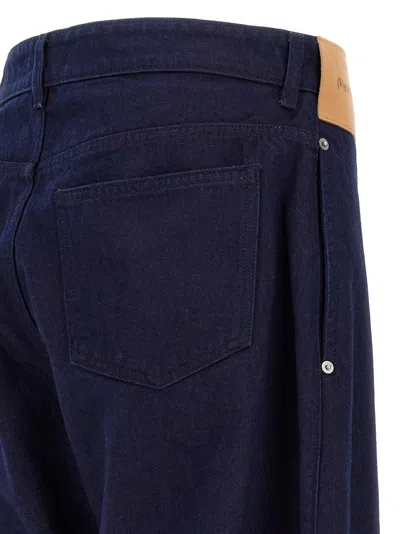 Jw Anderson J.w.anderson 'turn Up Twisted Workwear' Jeans In Blue