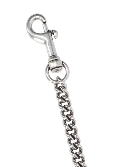 Balenciaga Shiny Keyring Metallic Finish Wallet