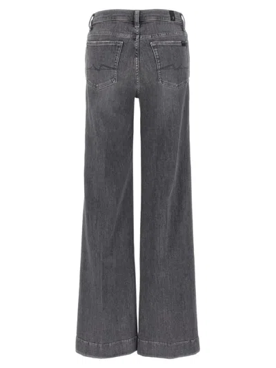 7 For All Mankind Denim Trousers With Belt Loops
