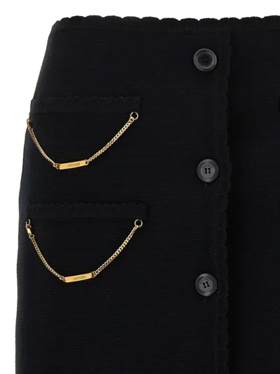 Moschino Merino Wool Knit Mini Skirt