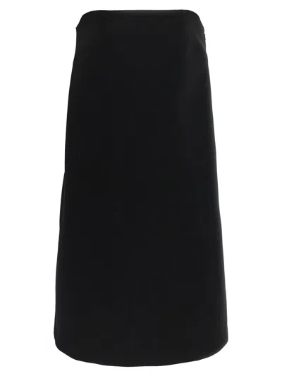 Moschino Black Fiocco Mini Dress In Black