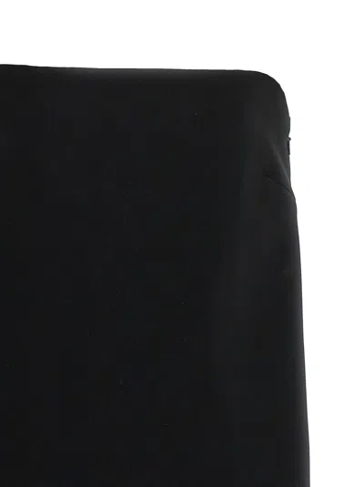 Moschino Black Fiocco Mini Dress In Black
