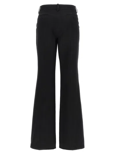 Magda Butrym Trousers Flared Leg Back Pocket In Blue