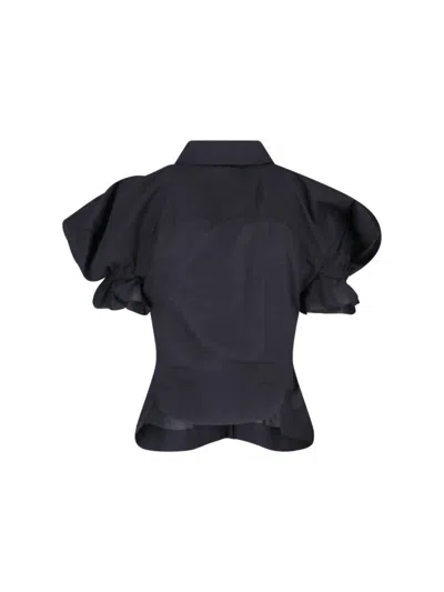 Vivienne Westwood Relaxed Fit Top Puff Sleeves In Black