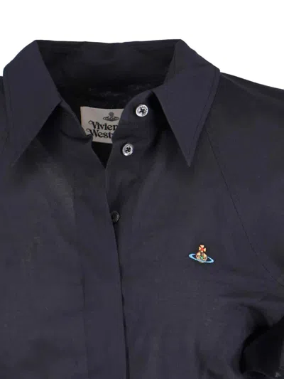 Vivienne Westwood Relaxed Fit Top Puff Sleeves In Black