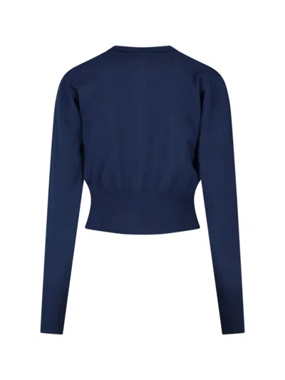 Vivienne Westwood Ribbed Crewneck Knitwear With Cuffs And Hem