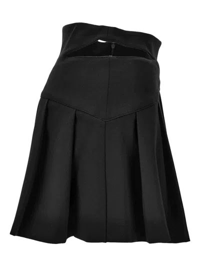 Versace Jeans Couture Pleated Buckle-fastening Skirt