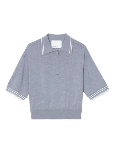 3.1 Phillip Lim Short-sleeve Merino T-shirt In Purple