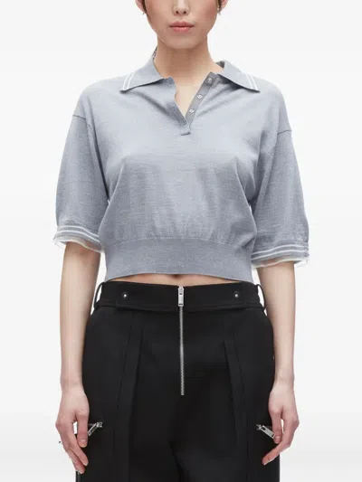 3.1 Phillip Lim Short-sleeve Merino T-shirt In Purple