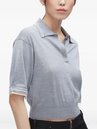 3.1 Phillip Lim Short-sleeve Merino T-shirt In Purple
