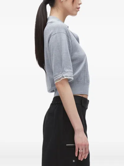 3.1 Phillip Lim Short-sleeve Merino T-shirt In Purple