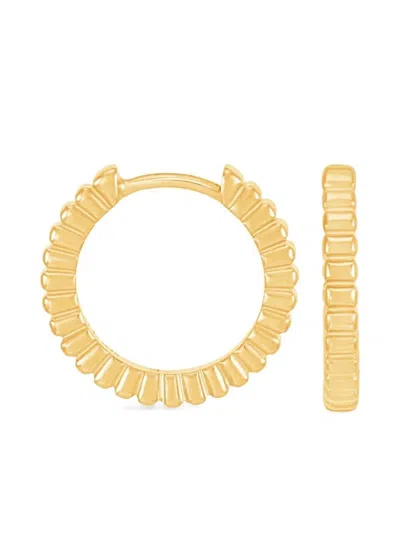 Dower & Hall Humbug Huggie Hoops In Gold