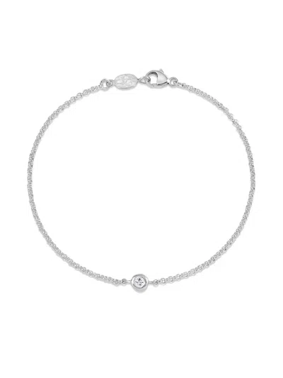 Dower & Hall Dewdrop Sapphire Bracelet In Metallic